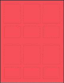 Sheet of 7.5259" x 4.4838" True Red labels