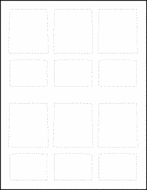 Sheet of 7.5259" x 4.4838" Aggressive White Matte labels