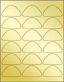 Gold Foil Laser - OL6282 - 2.6347" x 1.5031"