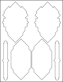 Sheet of 3.6074" x 5.5488" Blockout labels