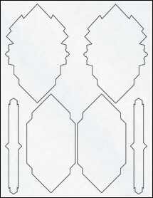 Sheet of 3.6074" x 5.5488" Clear Matte Inkjet labels