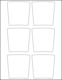 Sheet of 3.163" x 3.2979" Weatherproof Matte Inkjet labels