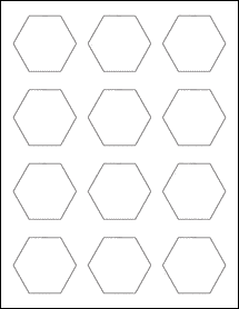 Sheet of 2.25" x 2" Weatherproof Gloss Inkjet labels