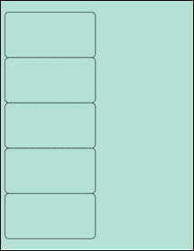 Sheet of 4" x 2" Pastel Green labels