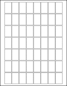 Sheet of 0.875" x 1.4375"  labels