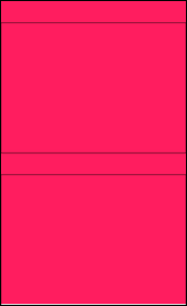 Sheet of 8.5" x 6" Fluorescent Pink labels