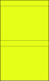 Sheet of 8.5" x 6" Fluorescent Yellow labels