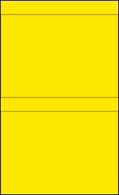 Sheet of 8.5" x 6" True Yellow labels