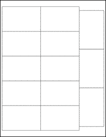 Sheet of 3.125" x 2"  labels