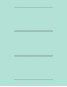 Sheet of 5" x 3" Pastel Green labels