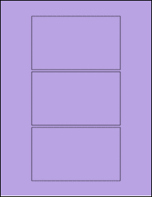 Sheet of 5" x 3" True Purple labels