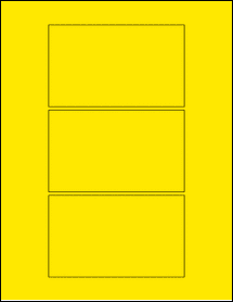 Sheet of 5" x 3" True Yellow labels