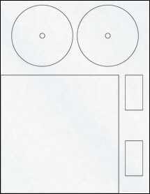 Sheet of 3.5" Circle Clear Matte Inkjet labels