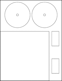 Sheet of 3.5" Circle Weatherproof Polyester Laser labels