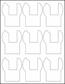 Sheet of 0" x 0"  labels