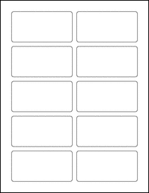 Sheet of 3.5" x 1.75"  labels