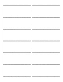 Sheet of 3.82" x 1.45"  labels