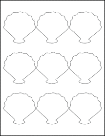 Sheet of 0" x 0" 100% Recycled White labels