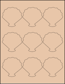 Sheet of 0" x 0" Light Tan labels