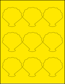 Sheet of 0" x 0" True Yellow labels