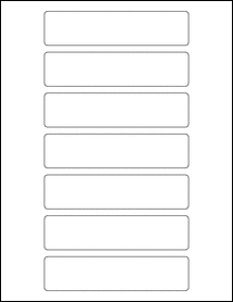5.3125" x 1.25" Blank Label Template - OL6536