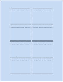 Sheet of 2.875" x 2.1238" Pastel Blue labels