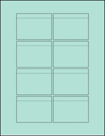 Sheet of 2.875" x 2.1238" Pastel Green labels