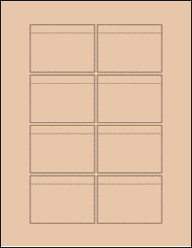 Sheet of 2.875" x 2.1238" Light Tan labels