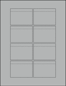 Sheet of 2.875" x 2.1238" True Gray labels