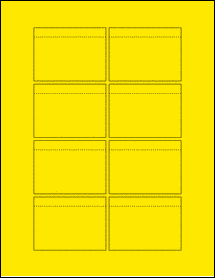 Sheet of 2.875" x 2.1238" True Yellow labels