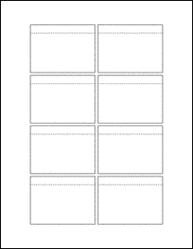 Sheet of 2.875" x 2.1238" Removable White Matte labels