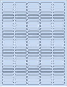 Sheet of 1.5" x 0.28" Pastel Blue labels