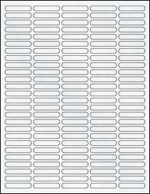 Sheet of 1.5" x 0.28" Clear Matte Inkjet labels