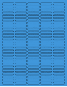 Sheet of 1.5" x 0.28" True Blue labels