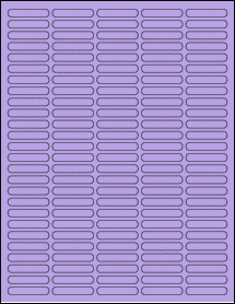 Sheet of 1.5" x 0.28" True Purple labels