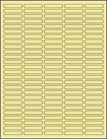 Sheet of 1.5" x 0.28" Pastel Yellow labels