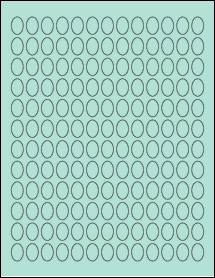 Sheet of 0.475" x 0.696" Pastel Green labels