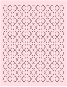 Sheet of 0.475" x 0.696" Pastel Pink labels