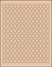 Sheet of 0.475" x 0.696" Light Tan labels