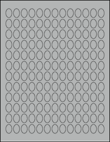 Sheet of 0.475" x 0.696" True Gray labels