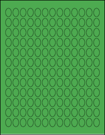 Sheet of 0.475" x 0.696" True Green labels