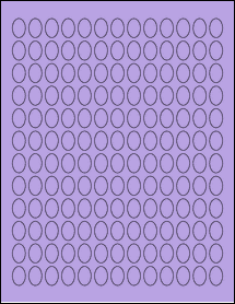 Sheet of 0.475" x 0.696" True Purple labels