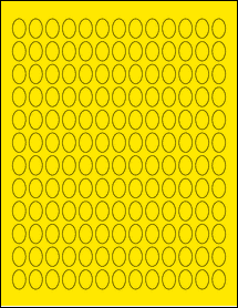 Sheet of 0.475" x 0.696" True Yellow labels