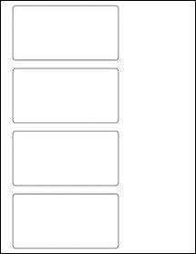 Sheet of 4.625" x 2.375"  labels