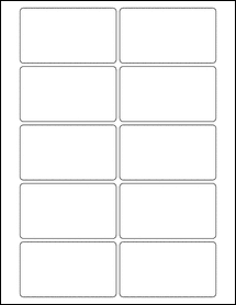 Sheet of 3.5" x 2"  labels