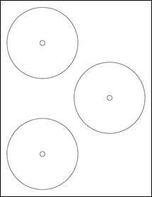 Sheet of 4" Circle  labels