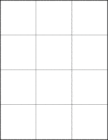 Sheet of 2.83" x 2.75" Aggressive White Matte labels