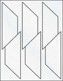 Sheet of 2.1118" x 6.47" Clear Matte Laser labels