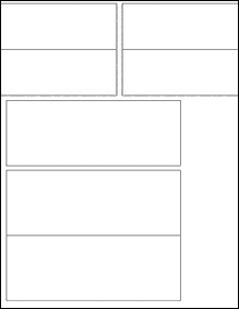 Sheet of 4.15" x 1.65"  labels