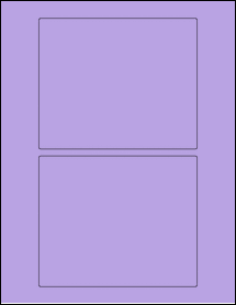 Sheet of 5.75" x 4.75" True Purple labels